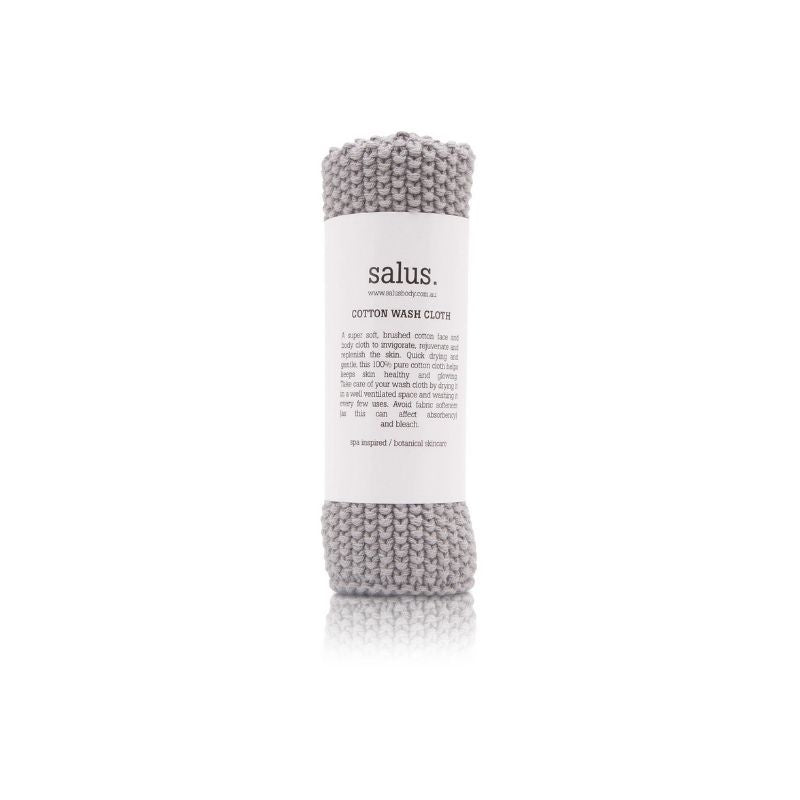 Salus Body & Spa | Grey Cotton Wash Cloth
