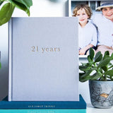 Write To Me | 21 Years. 21 Years of You. Light Grey