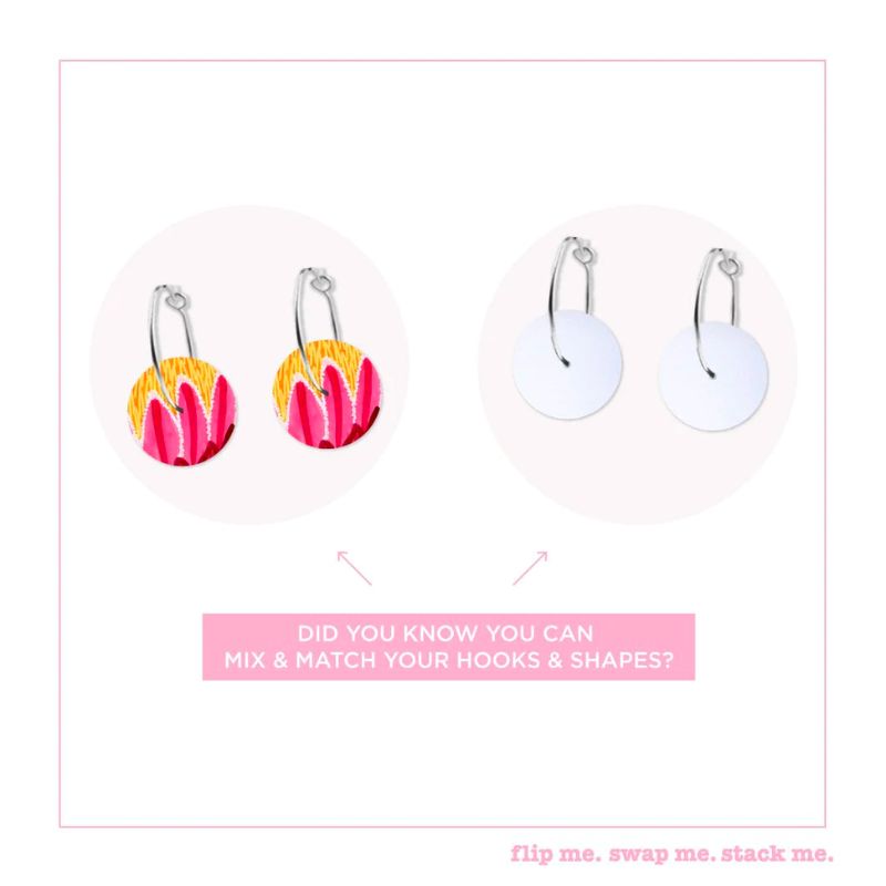 Moe Moe Design | Kirsten Katz Flora Small Circle Hoop Earrings