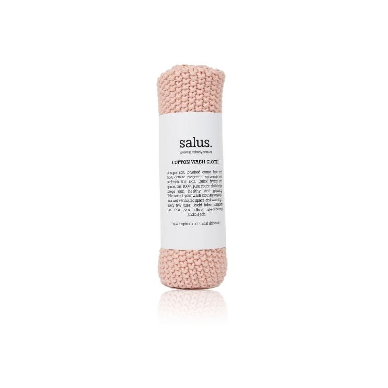 Salus Body & Spa | Pink Cotton Wash Cloth