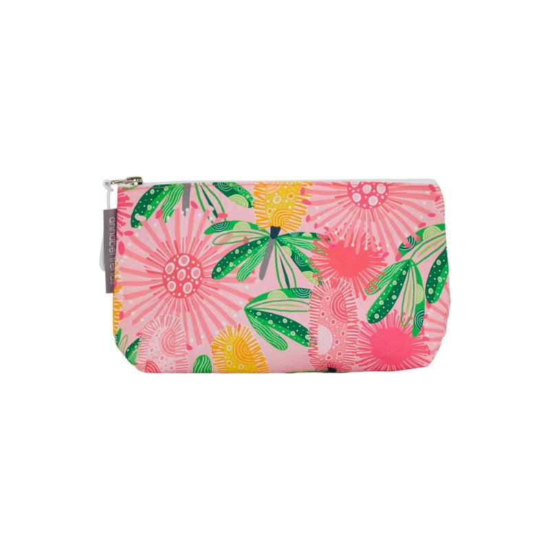 Annabel Trends | Small Cosmetic Bag Cotton - Pink Banksia