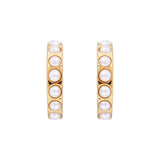 Fairley | Crystal Pearl Maxi Hoops