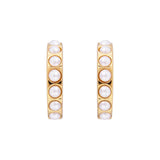 Fairley | Crystal Pearl Maxi Hoops