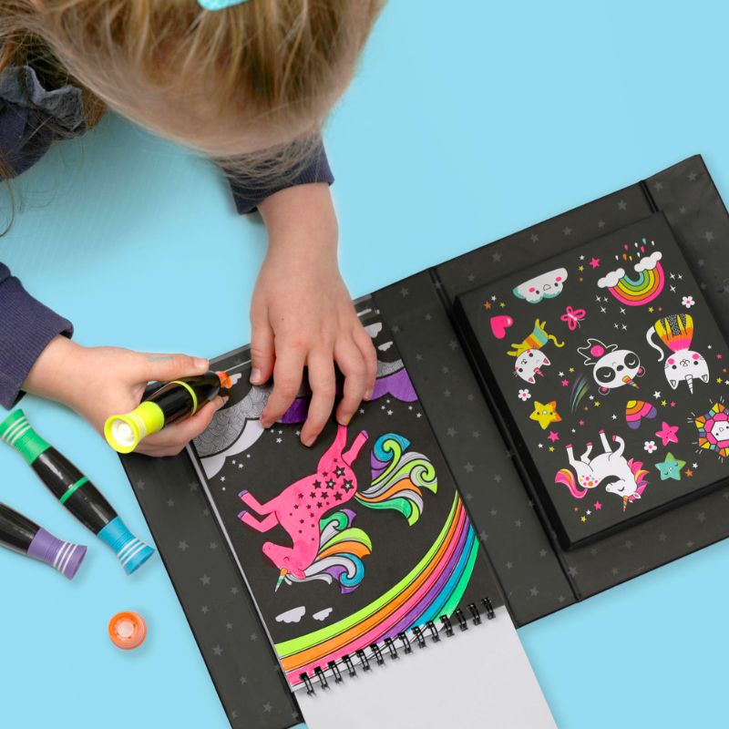 Tiger Tribe | Neon Colouring Set - Unicorns and Friends