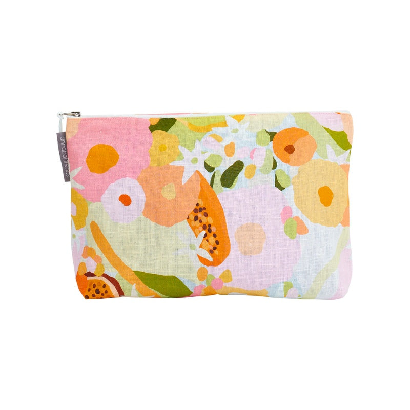 Annabel Trends | Large Cosmetic Bag Linen - Tutti Fruitti
