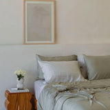 Bamboo Sheet Set - Olive Gingham