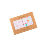 Emotion & Kids | Ice Cream & Pink Spot Muslin Wrap 2 Pack