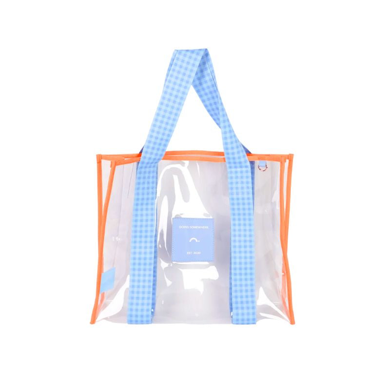 The Somewhere Co | Blue & Orange Cheeky Tote Bag