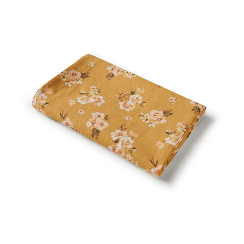Snuggle Hunny | Golden Flower Organic Muslin Wrap