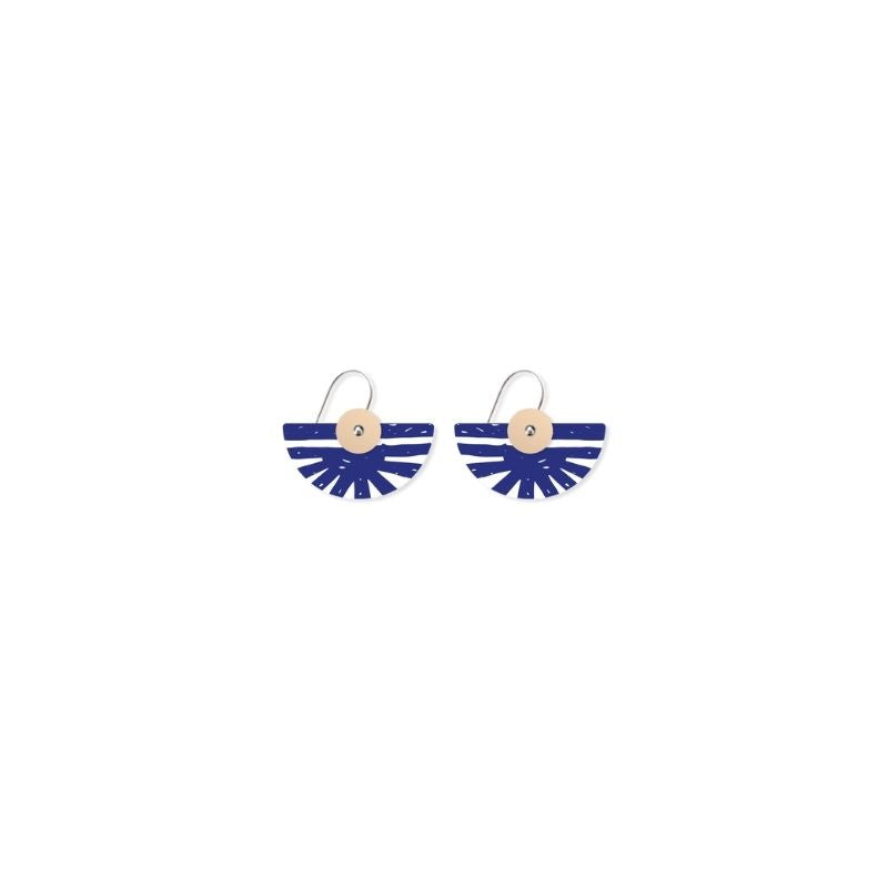 Moe Moe Design | Ellenika Layered Medium Moon Drop Earrings