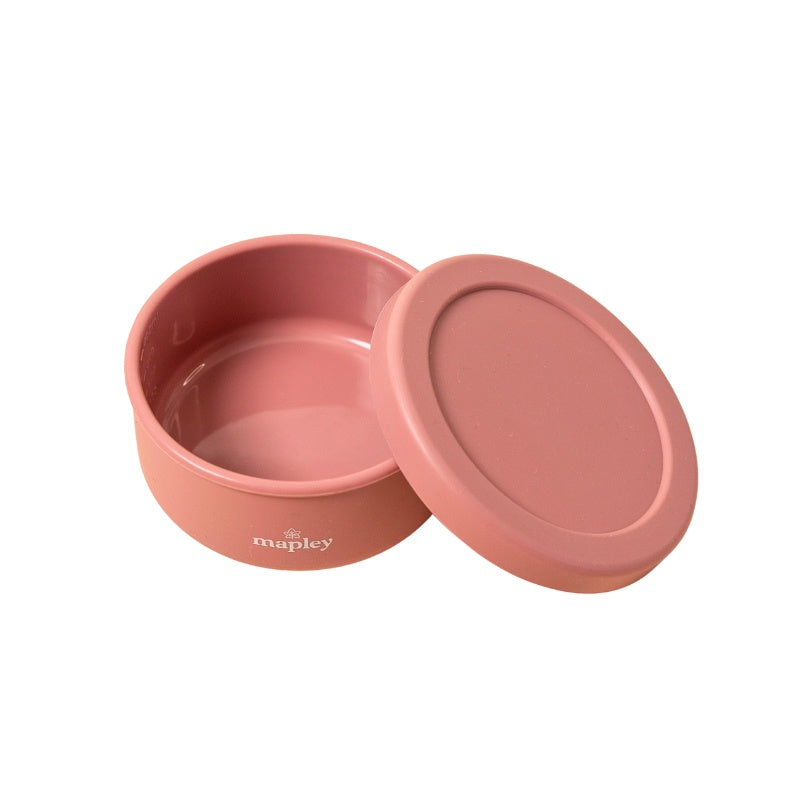 Mapley | Silicone Snack Box - Dusty Pink