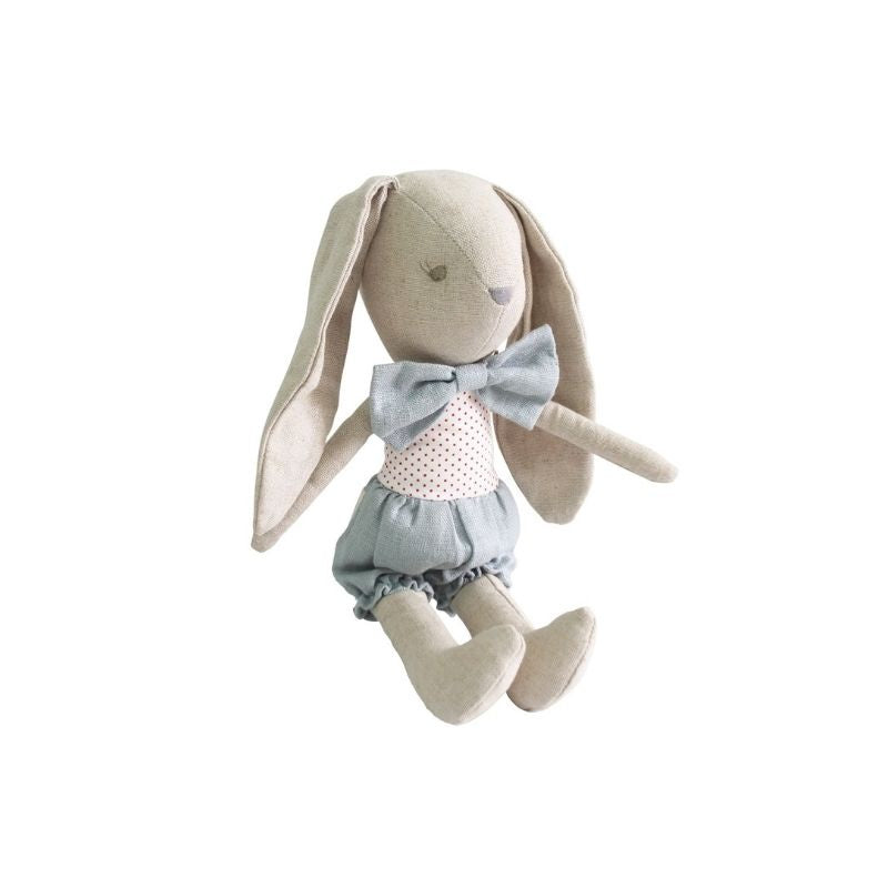 Alimrose | Grey Red Baby Boy Bunny 26cm