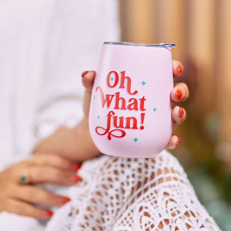 Annabel Trends | Double Walled Wine Tumbler - Oh What Fun!