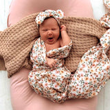 Snuggle Hunny | Organic Muslin Wrap - Spring Floral