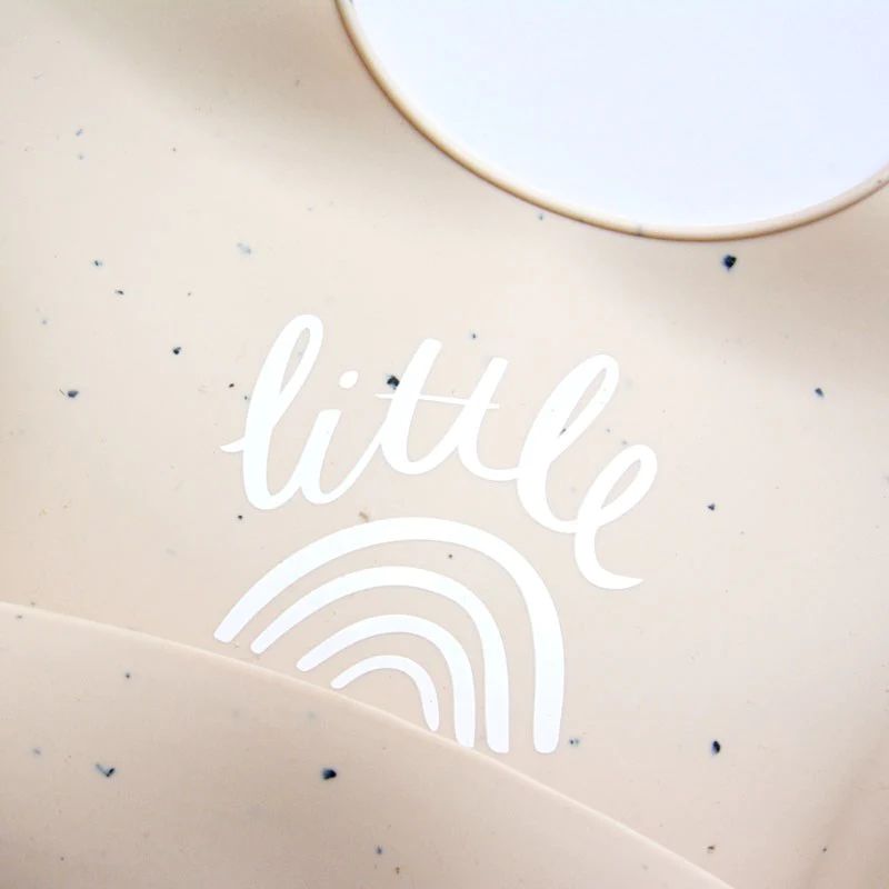 The Somewhere Co | Little Rainbow (Speckled) Silicone Baby Bib