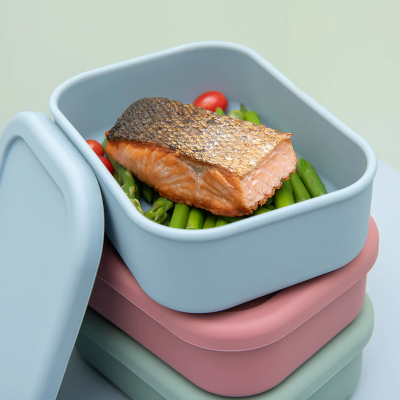 Mapley | Silicone Lunch Box - Light Blue