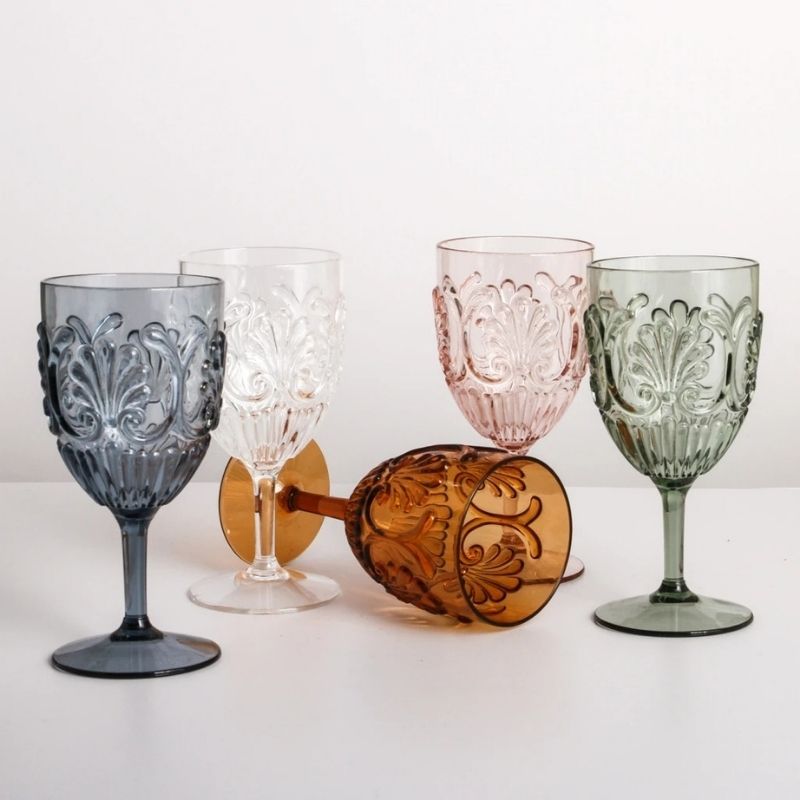 Indigo Love Collectors | Flemington Acrylic Wine Glass - Amber