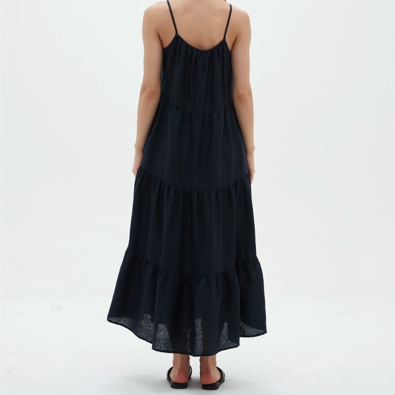 Tirelli | Navy Cami Tiered Dress
