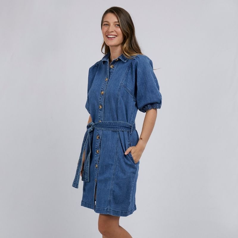 Foxwood | Miranda Shirt Dress - Light Blue