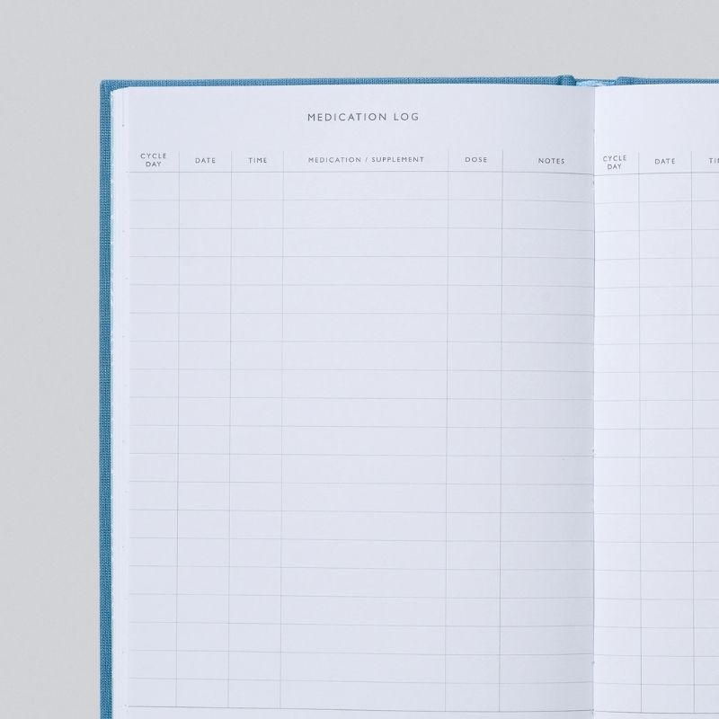 Write To Me Stationery | IVF Journal. Blue