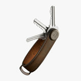 Orbitkey | Crazy-Horse Leather Key Organiser - Oak Brown