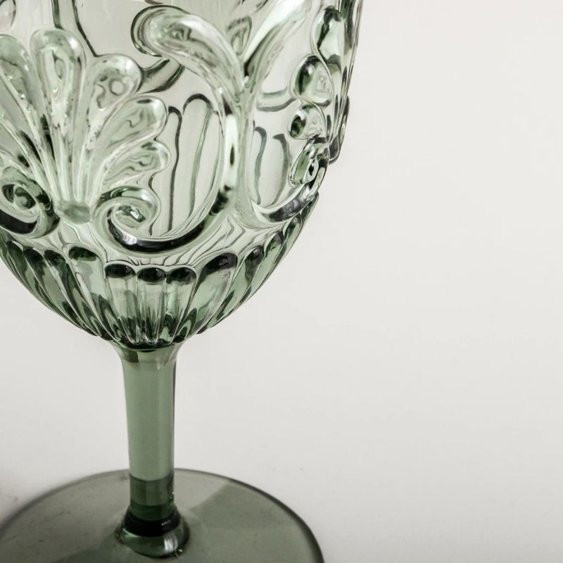 Indigo Love Collectors | Flemington Acrylic Wine Glass - Green