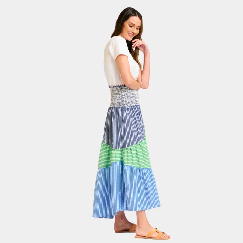 Shirty | The Skirt Dress - Azure Combo