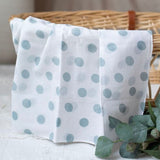 White With Grey Spots Muslin Wrap
