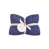 Navy Raindrops Heat Pillow