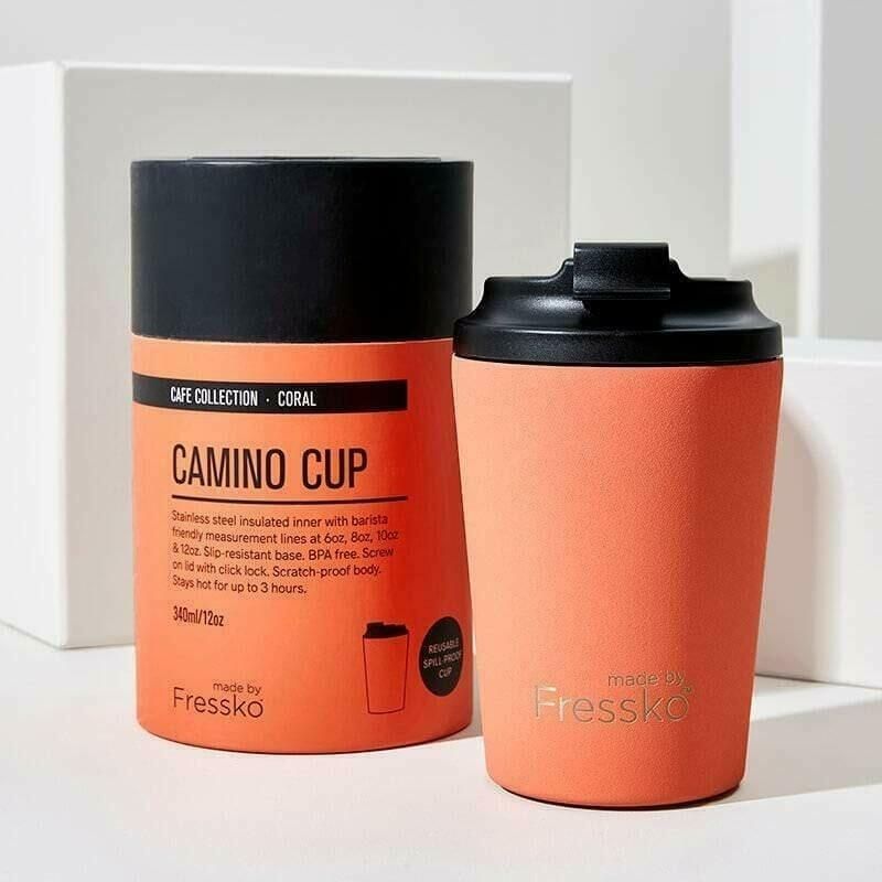 CAMINO Stainless Steel Reusable Cup 340ml - Coral