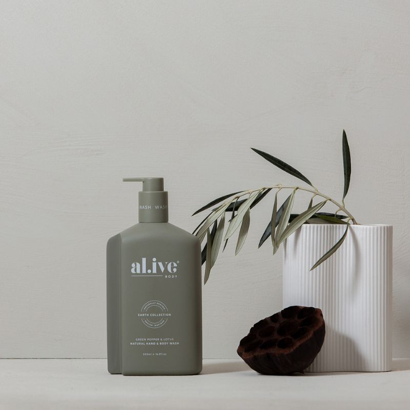 al.ive | Green Pepper & Lotus Hand & Body Wash 500ml
