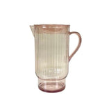 Ribbed Acrylic Jug - Pink