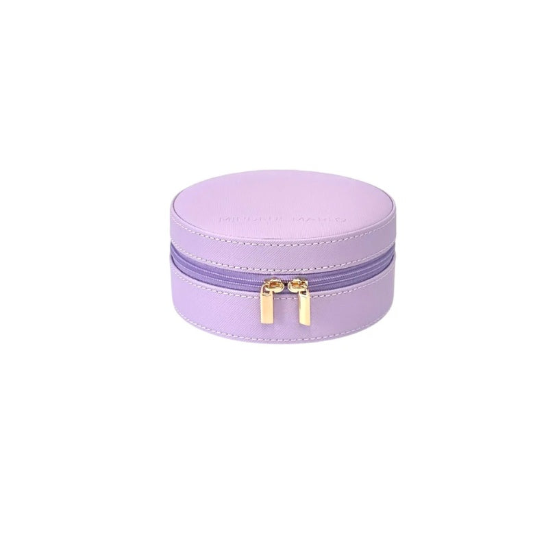 Mindful Marlo | Round Jewellery Case - Violet