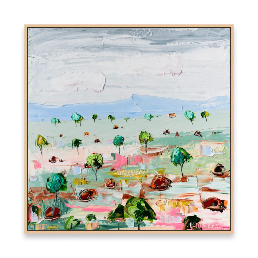 Angela Hawkey | Little Trees Artwork - 100x100cm