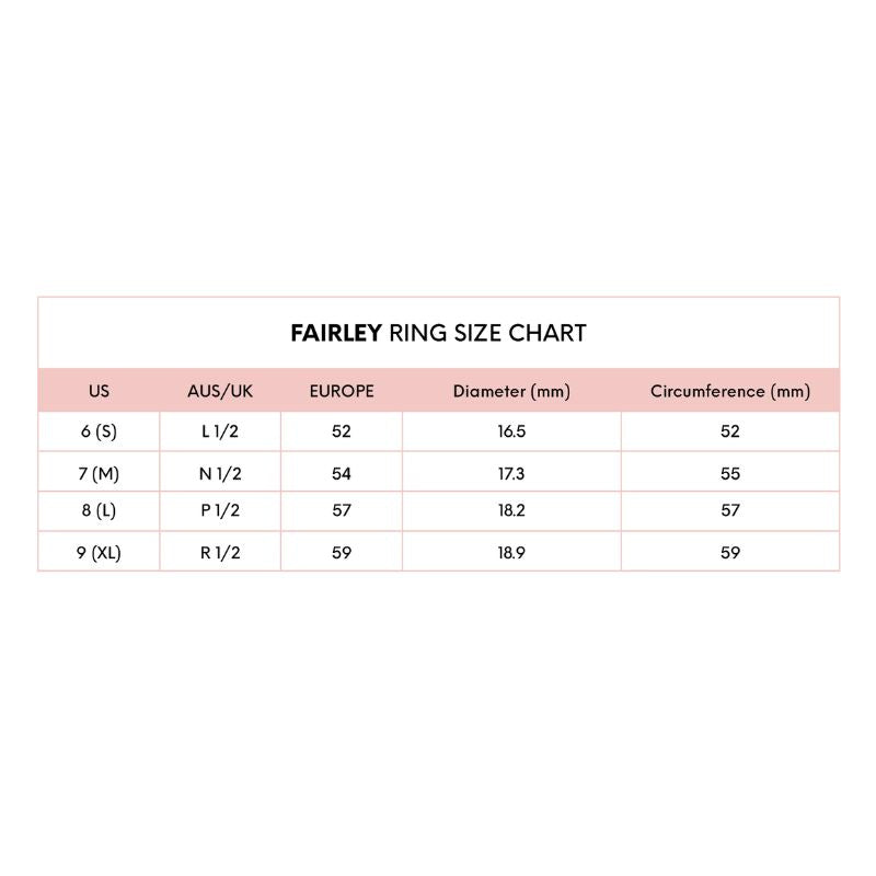 Fairley | Coconut Enamel Stacker Ring